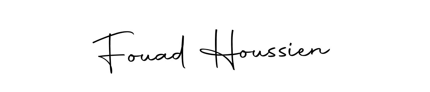 Create a beautiful signature design for name Fouad Houssien. With this signature (Autography-DOLnW) fonts, you can make a handwritten signature for free. Fouad Houssien signature style 10 images and pictures png