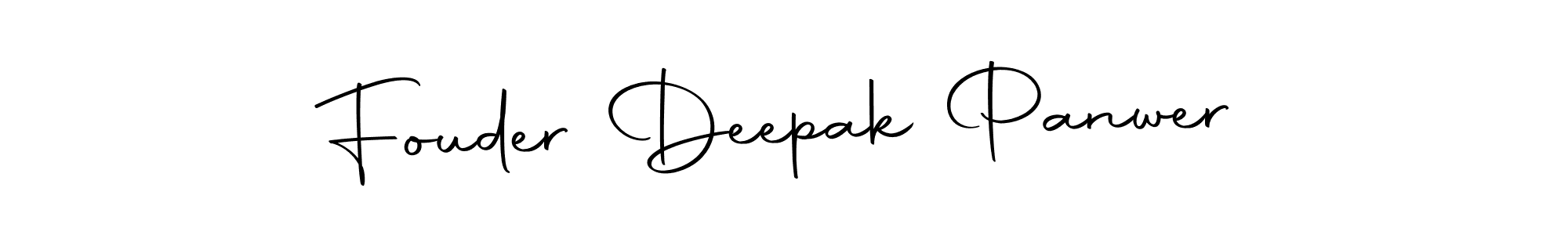 Make a short Fouder Deepak Panwer signature style. Manage your documents anywhere anytime using Autography-DOLnW. Create and add eSignatures, submit forms, share and send files easily. Fouder Deepak Panwer signature style 10 images and pictures png