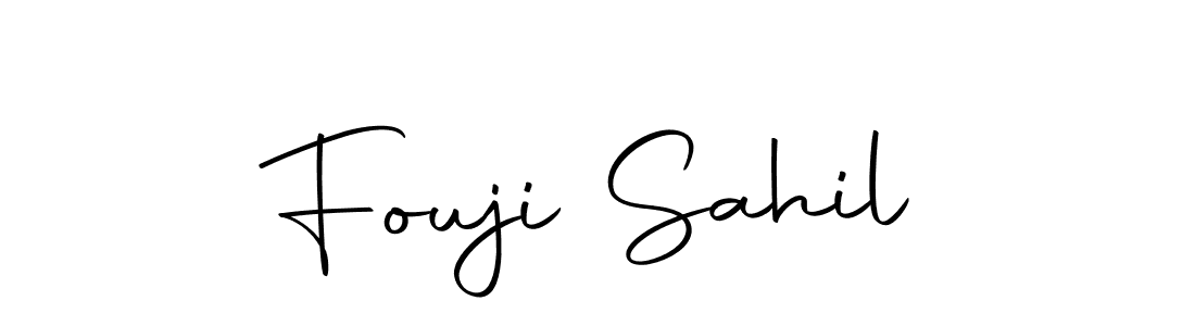 Design your own signature with our free online signature maker. With this signature software, you can create a handwritten (Autography-DOLnW) signature for name Fouji Sahil. Fouji Sahil signature style 10 images and pictures png
