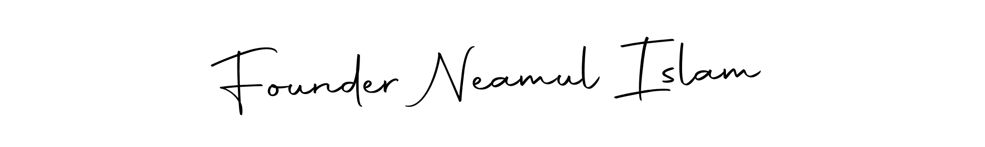 Create a beautiful signature design for name Founder Neamul Islam. With this signature (Autography-DOLnW) fonts, you can make a handwritten signature for free. Founder Neamul Islam signature style 10 images and pictures png