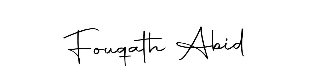 You should practise on your own different ways (Autography-DOLnW) to write your name (Fouqath Abid) in signature. don't let someone else do it for you. Fouqath Abid signature style 10 images and pictures png