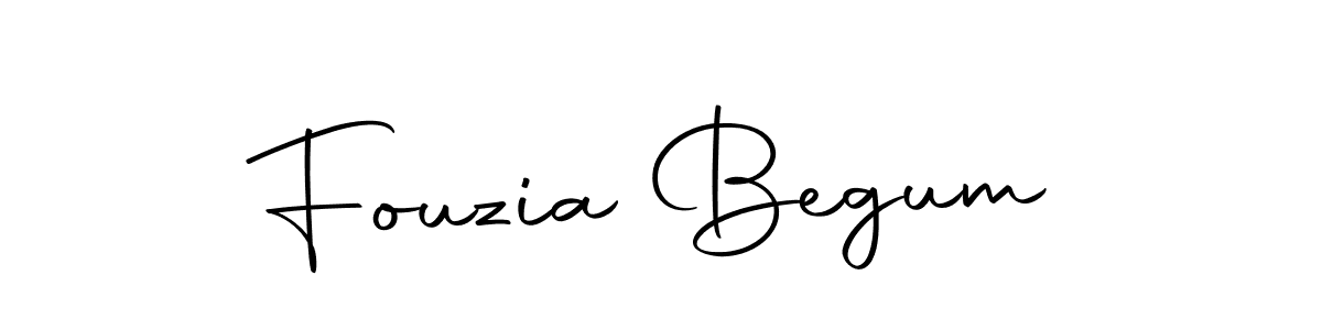 How to make Fouzia Begum name signature. Use Autography-DOLnW style for creating short signs online. This is the latest handwritten sign. Fouzia Begum signature style 10 images and pictures png