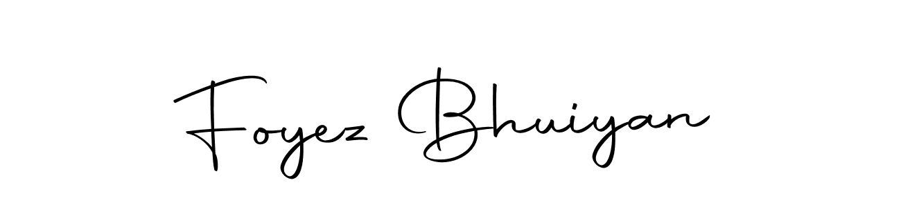 Create a beautiful signature design for name Foyez Bhuiyan. With this signature (Autography-DOLnW) fonts, you can make a handwritten signature for free. Foyez Bhuiyan signature style 10 images and pictures png