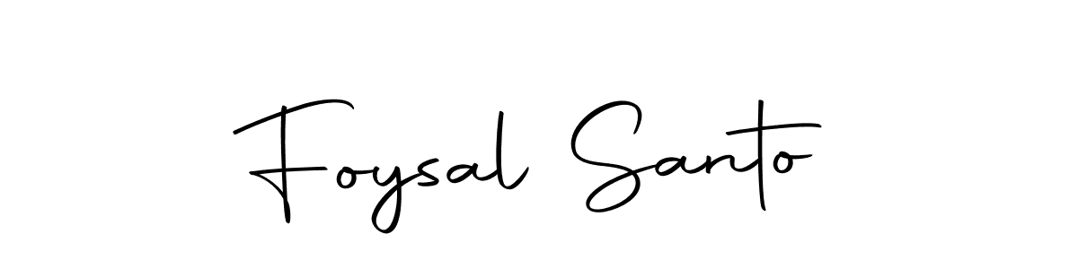 How to make Foysal Santo name signature. Use Autography-DOLnW style for creating short signs online. This is the latest handwritten sign. Foysal Santo signature style 10 images and pictures png