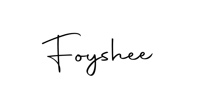 Design your own signature with our free online signature maker. With this signature software, you can create a handwritten (Autography-DOLnW) signature for name Foyshee. Foyshee signature style 10 images and pictures png