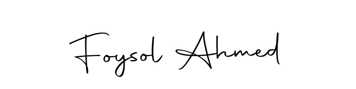 Foysol Ahmed stylish signature style. Best Handwritten Sign (Autography-DOLnW) for my name. Handwritten Signature Collection Ideas for my name Foysol Ahmed. Foysol Ahmed signature style 10 images and pictures png