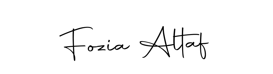 How to make Fozia Altaf signature? Autography-DOLnW is a professional autograph style. Create handwritten signature for Fozia Altaf name. Fozia Altaf signature style 10 images and pictures png