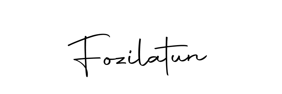 Design your own signature with our free online signature maker. With this signature software, you can create a handwritten (Autography-DOLnW) signature for name Fozilatun. Fozilatun signature style 10 images and pictures png
