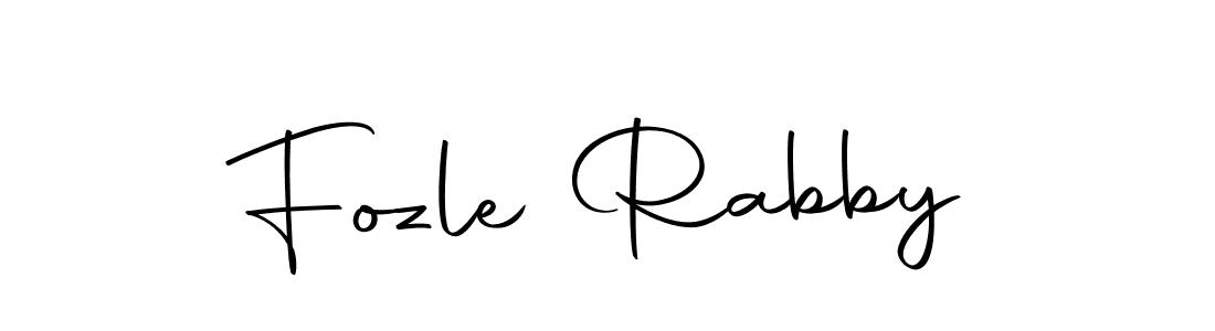 How to make Fozle Rabby signature? Autography-DOLnW is a professional autograph style. Create handwritten signature for Fozle Rabby name. Fozle Rabby signature style 10 images and pictures png