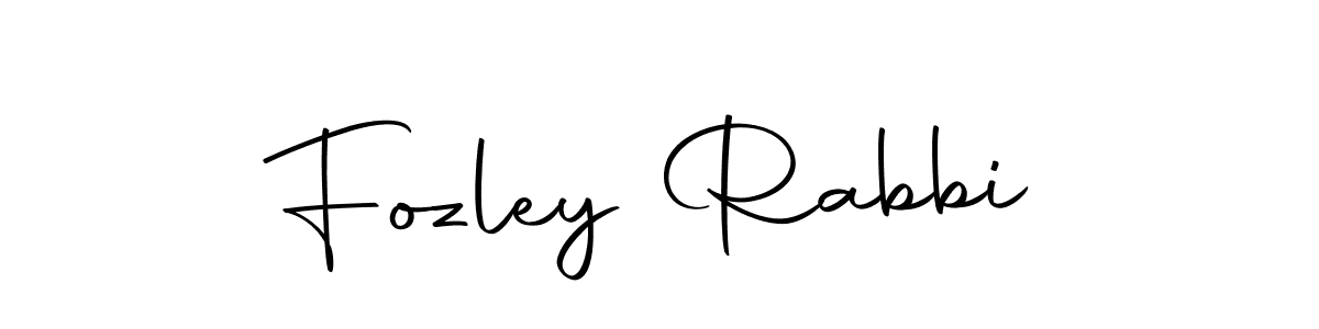 Make a beautiful signature design for name Fozley Rabbi. With this signature (Autography-DOLnW) style, you can create a handwritten signature for free. Fozley Rabbi signature style 10 images and pictures png