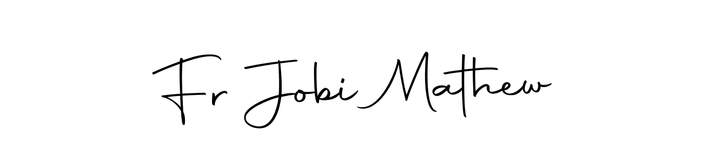 Make a beautiful signature design for name Fr Jobi Mathew. With this signature (Autography-DOLnW) style, you can create a handwritten signature for free. Fr Jobi Mathew signature style 10 images and pictures png