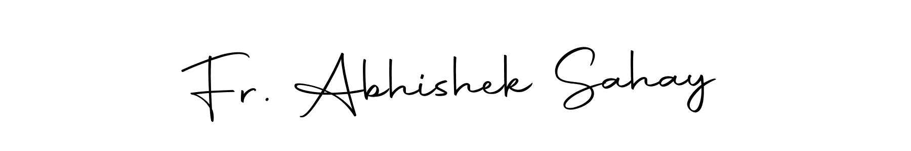 You can use this online signature creator to create a handwritten signature for the name Fr. Abhishek Sahay. This is the best online autograph maker. Fr. Abhishek Sahay signature style 10 images and pictures png