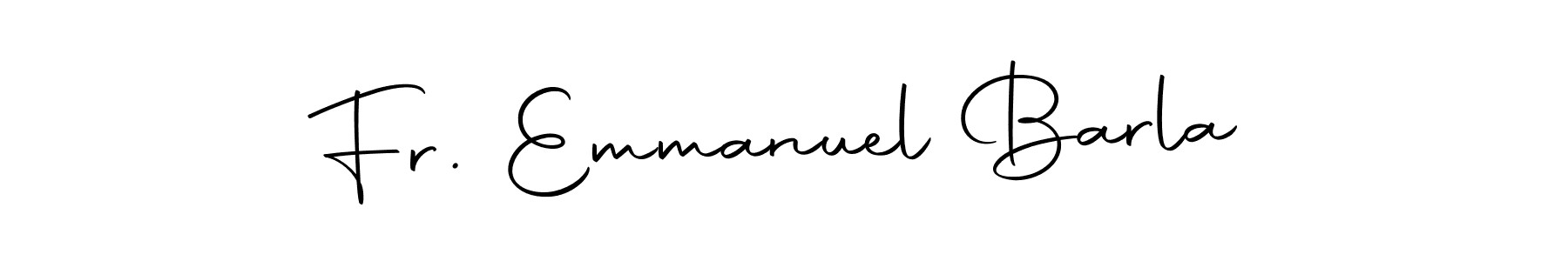 How to make Fr. Emmanuel Barla name signature. Use Autography-DOLnW style for creating short signs online. This is the latest handwritten sign. Fr. Emmanuel Barla signature style 10 images and pictures png
