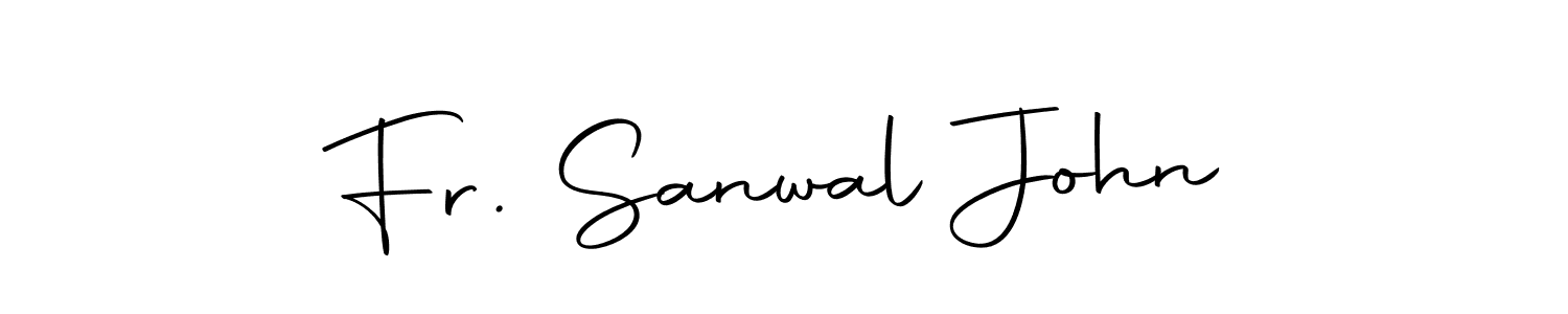 if you are searching for the best signature style for your name Fr. Sanwal John. so please give up your signature search. here we have designed multiple signature styles  using Autography-DOLnW. Fr. Sanwal John signature style 10 images and pictures png