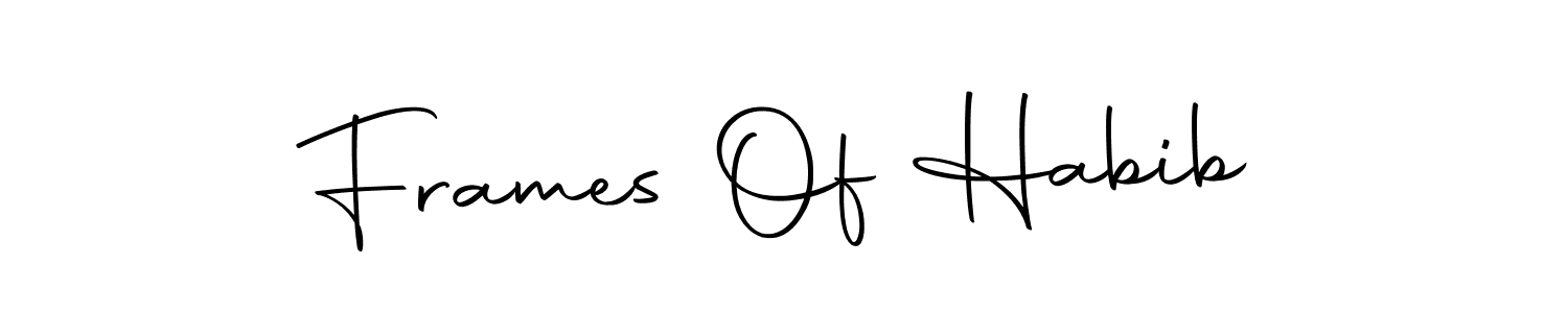 Make a beautiful signature design for name Frames Of Habib. Use this online signature maker to create a handwritten signature for free. Frames Of Habib signature style 10 images and pictures png