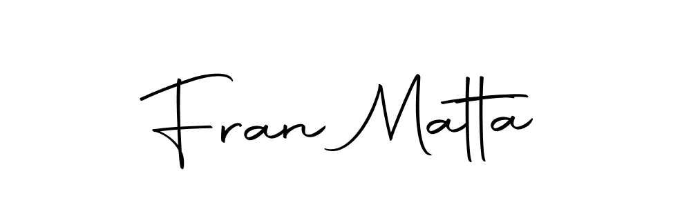 Also You can easily find your signature by using the search form. We will create Fran Matta name handwritten signature images for you free of cost using Autography-DOLnW sign style. Fran Matta signature style 10 images and pictures png