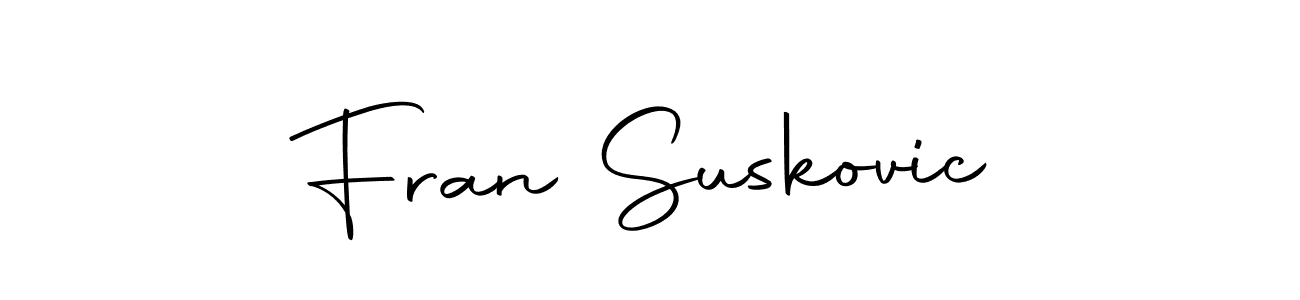 How to make Fran Suskovic signature? Autography-DOLnW is a professional autograph style. Create handwritten signature for Fran Suskovic name. Fran Suskovic signature style 10 images and pictures png