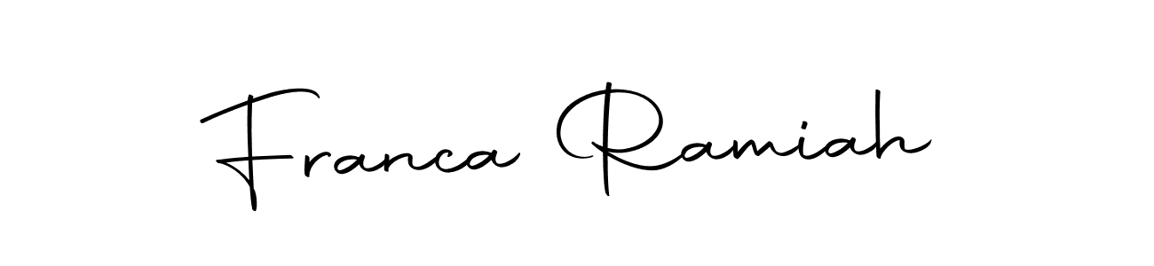 Best and Professional Signature Style for Franca Ramiah. Autography-DOLnW Best Signature Style Collection. Franca Ramiah signature style 10 images and pictures png