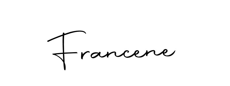 if you are searching for the best signature style for your name Francene. so please give up your signature search. here we have designed multiple signature styles  using Autography-DOLnW. Francene signature style 10 images and pictures png