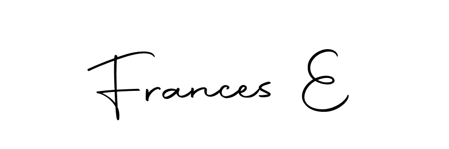 Make a short Frances E signature style. Manage your documents anywhere anytime using Autography-DOLnW. Create and add eSignatures, submit forms, share and send files easily. Frances E signature style 10 images and pictures png