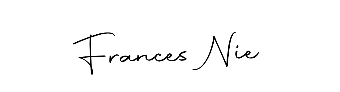 Make a short Frances Nie signature style. Manage your documents anywhere anytime using Autography-DOLnW. Create and add eSignatures, submit forms, share and send files easily. Frances Nie signature style 10 images and pictures png