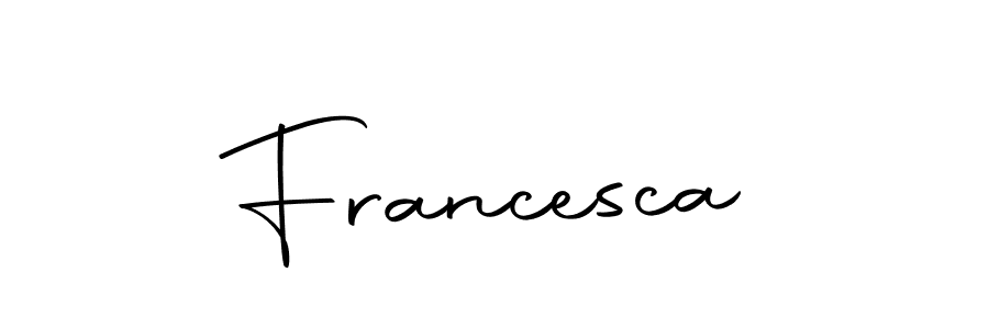 Make a short Francesca signature style. Manage your documents anywhere anytime using Autography-DOLnW. Create and add eSignatures, submit forms, share and send files easily. Francesca signature style 10 images and pictures png