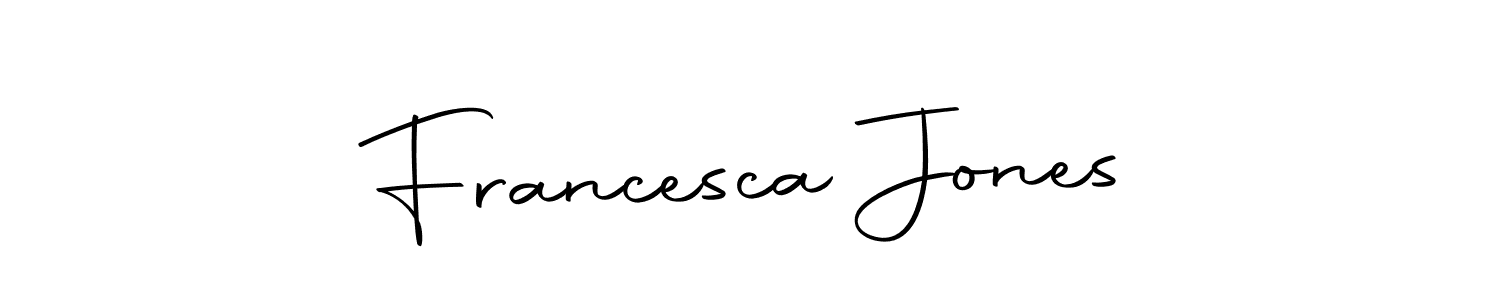 The best way (Autography-DOLnW) to make a short signature is to pick only two or three words in your name. The name Francesca Jones include a total of six letters. For converting this name. Francesca Jones signature style 10 images and pictures png