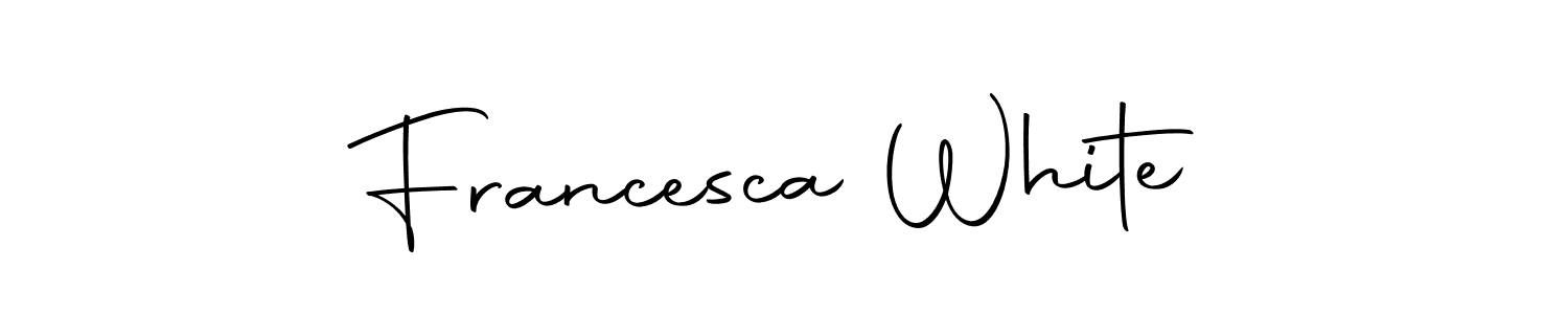 Once you've used our free online signature maker to create your best signature Autography-DOLnW style, it's time to enjoy all of the benefits that Francesca White name signing documents. Francesca White signature style 10 images and pictures png