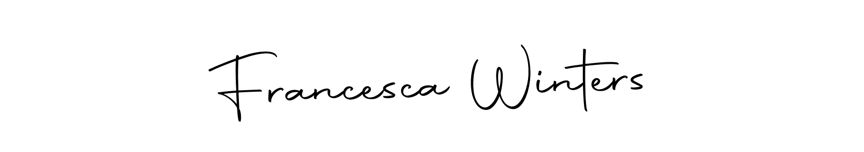 Similarly Autography-DOLnW is the best handwritten signature design. Signature creator online .You can use it as an online autograph creator for name Francesca Winters. Francesca Winters signature style 10 images and pictures png