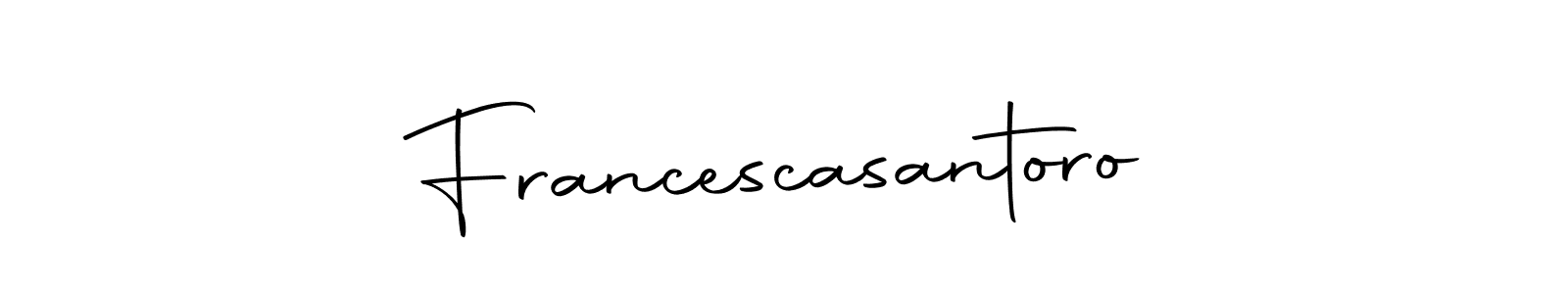 Here are the top 10 professional signature styles for the name Francescasantoro. These are the best autograph styles you can use for your name. Francescasantoro signature style 10 images and pictures png