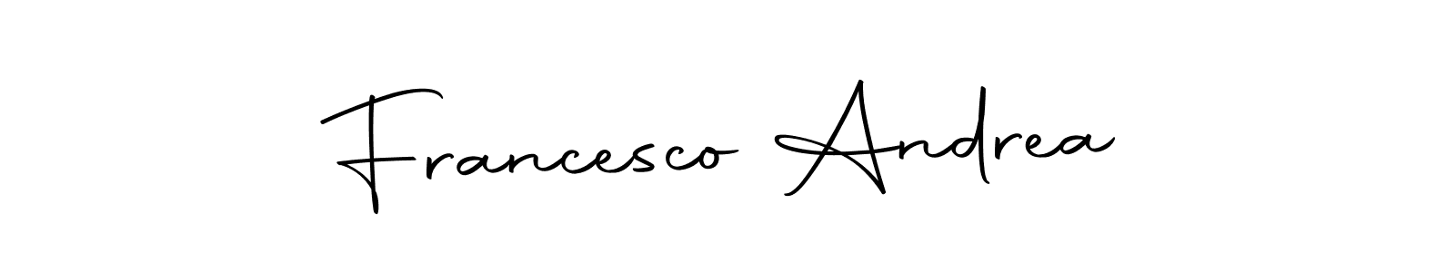 You can use this online signature creator to create a handwritten signature for the name Francesco Andrea. This is the best online autograph maker. Francesco Andrea signature style 10 images and pictures png