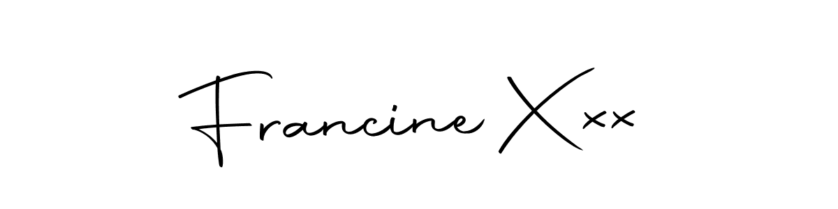 It looks lik you need a new signature style for name Francine Xxx. Design unique handwritten (Autography-DOLnW) signature with our free signature maker in just a few clicks. Francine Xxx signature style 10 images and pictures png