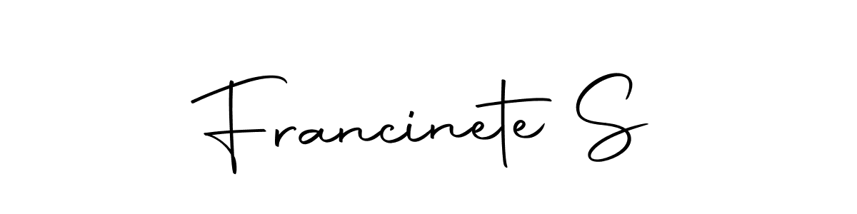 Once you've used our free online signature maker to create your best signature Autography-DOLnW style, it's time to enjoy all of the benefits that Francinete S name signing documents. Francinete S signature style 10 images and pictures png