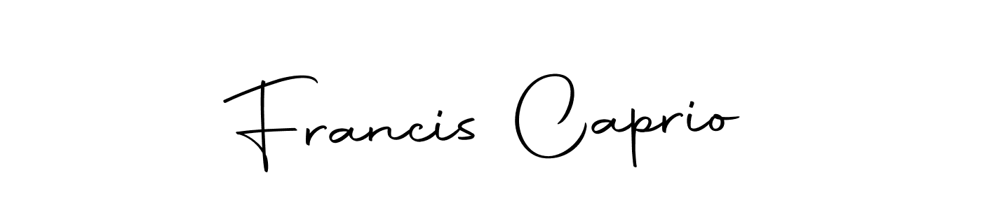 Use a signature maker to create a handwritten signature online. With this signature software, you can design (Autography-DOLnW) your own signature for name Francis Caprio. Francis Caprio signature style 10 images and pictures png