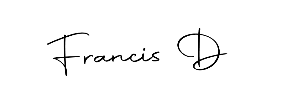 Use a signature maker to create a handwritten signature online. With this signature software, you can design (Autography-DOLnW) your own signature for name Francis D. Francis D signature style 10 images and pictures png