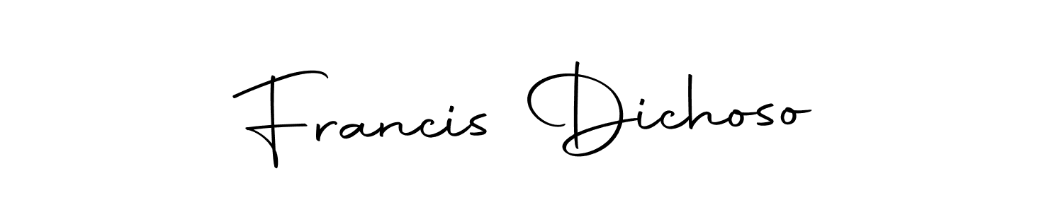 Autography-DOLnW is a professional signature style that is perfect for those who want to add a touch of class to their signature. It is also a great choice for those who want to make their signature more unique. Get Francis Dichoso name to fancy signature for free. Francis Dichoso signature style 10 images and pictures png