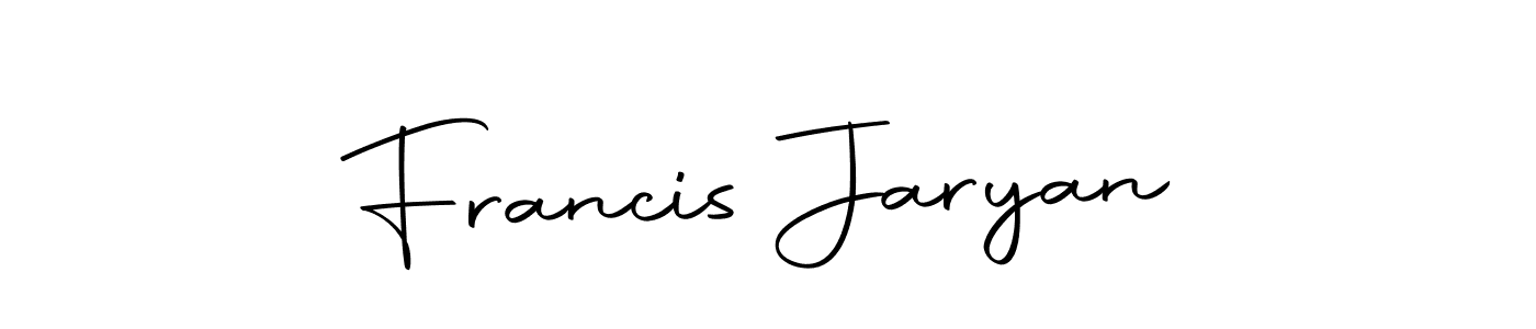 Once you've used our free online signature maker to create your best signature Autography-DOLnW style, it's time to enjoy all of the benefits that Francis Jaryan name signing documents. Francis Jaryan signature style 10 images and pictures png