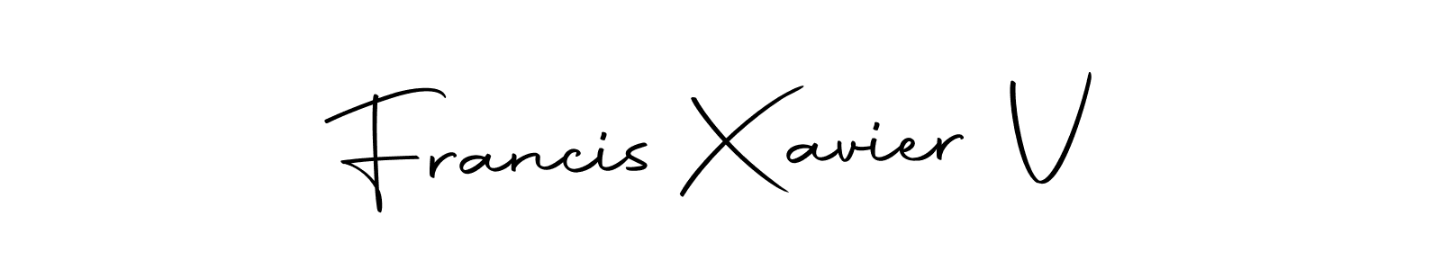 You can use this online signature creator to create a handwritten signature for the name Francis Xavier V. This is the best online autograph maker. Francis Xavier V signature style 10 images and pictures png