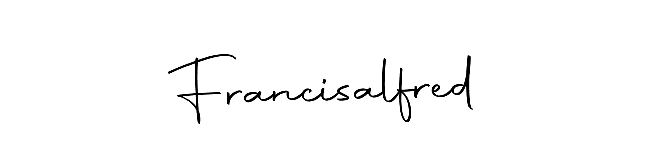 Make a beautiful signature design for name Francisalfred. With this signature (Autography-DOLnW) style, you can create a handwritten signature for free. Francisalfred signature style 10 images and pictures png