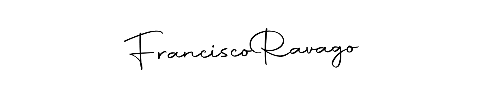 How to make Francisco  Ravago name signature. Use Autography-DOLnW style for creating short signs online. This is the latest handwritten sign. Francisco  Ravago signature style 10 images and pictures png