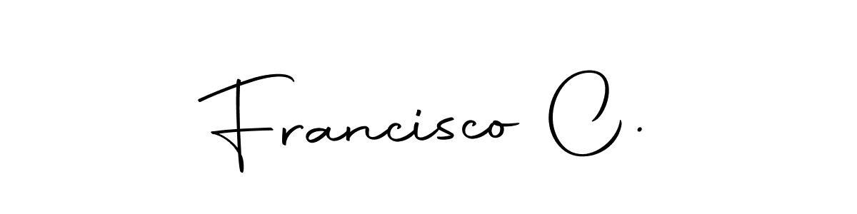 You should practise on your own different ways (Autography-DOLnW) to write your name (Francisco C.) in signature. don't let someone else do it for you. Francisco C. signature style 10 images and pictures png