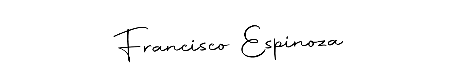 Create a beautiful signature design for name Francisco Espinoza. With this signature (Autography-DOLnW) fonts, you can make a handwritten signature for free. Francisco Espinoza signature style 10 images and pictures png