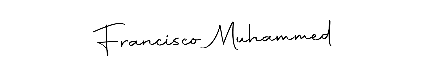The best way (Autography-DOLnW) to make a short signature is to pick only two or three words in your name. The name Francisco Muhammed include a total of six letters. For converting this name. Francisco Muhammed signature style 10 images and pictures png