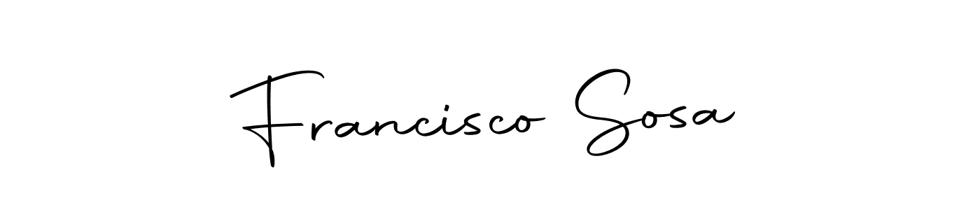 Make a short Francisco Sosa signature style. Manage your documents anywhere anytime using Autography-DOLnW. Create and add eSignatures, submit forms, share and send files easily. Francisco Sosa signature style 10 images and pictures png