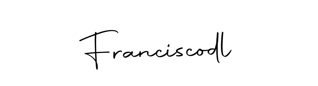 Design your own signature with our free online signature maker. With this signature software, you can create a handwritten (Autography-DOLnW) signature for name Franciscodl. Franciscodl signature style 10 images and pictures png