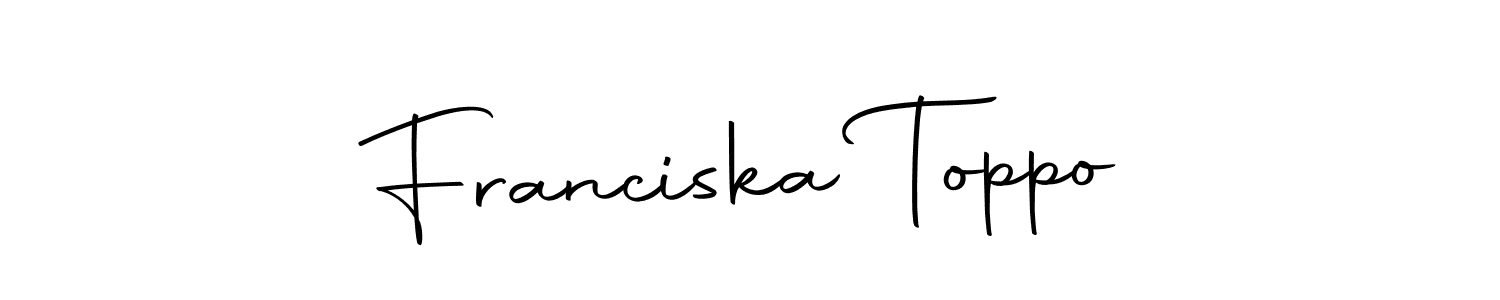 Franciska Toppo stylish signature style. Best Handwritten Sign (Autography-DOLnW) for my name. Handwritten Signature Collection Ideas for my name Franciska Toppo. Franciska Toppo signature style 10 images and pictures png