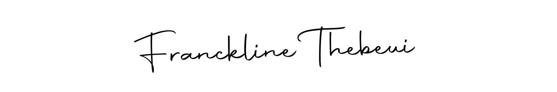 Also we have Franckline Thebeui name is the best signature style. Create professional handwritten signature collection using Autography-DOLnW autograph style. Franckline Thebeui signature style 10 images and pictures png