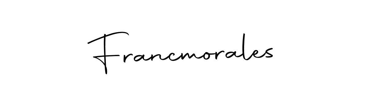 Create a beautiful signature design for name Francmorales. With this signature (Autography-DOLnW) fonts, you can make a handwritten signature for free. Francmorales signature style 10 images and pictures png