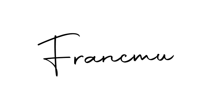 if you are searching for the best signature style for your name Francmu. so please give up your signature search. here we have designed multiple signature styles  using Autography-DOLnW. Francmu signature style 10 images and pictures png