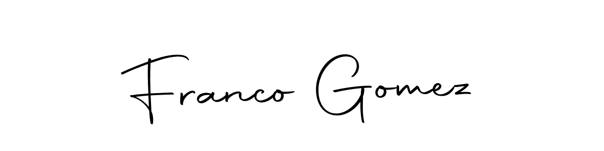 Also we have Franco Gomez name is the best signature style. Create professional handwritten signature collection using Autography-DOLnW autograph style. Franco Gomez signature style 10 images and pictures png